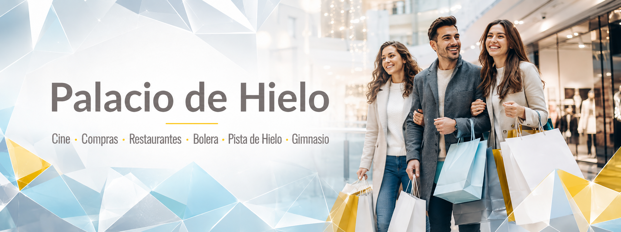 Cine, compras, restaurantes, bolera, pista de hielo y gimnasio